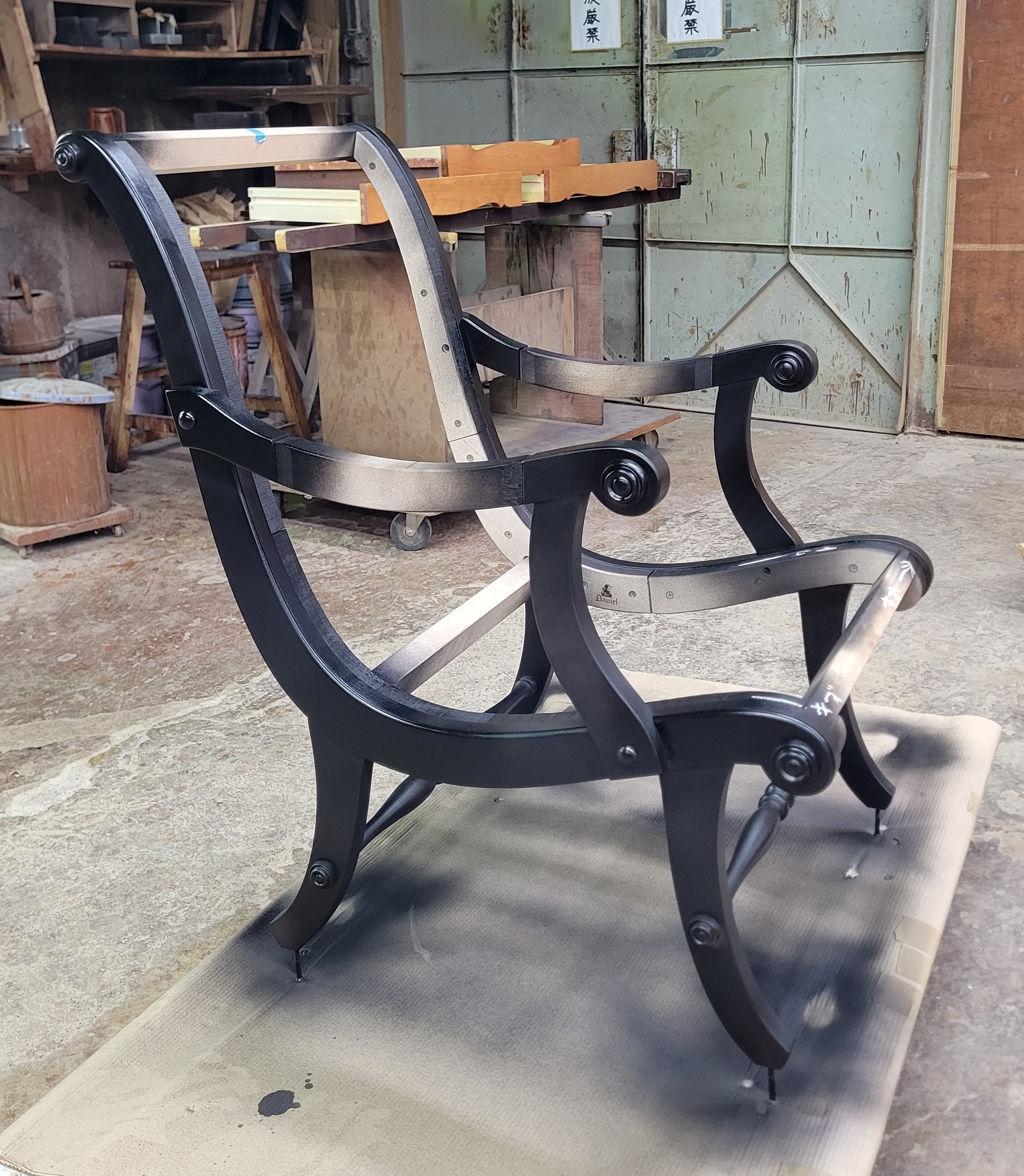 ダニエル家具 ソファシリーズ ブーツソファ 別注ブラックカラー